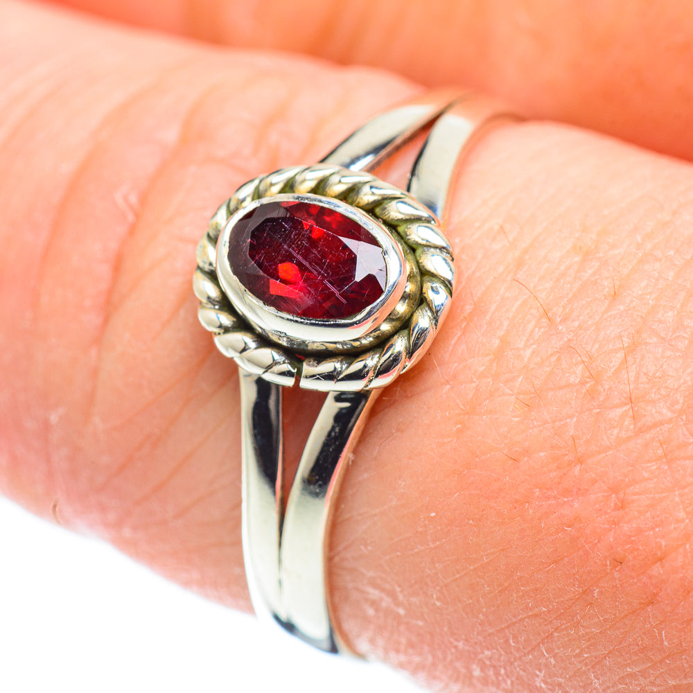 Garnet Rings handcrafted by Anasilvercos - RING51798