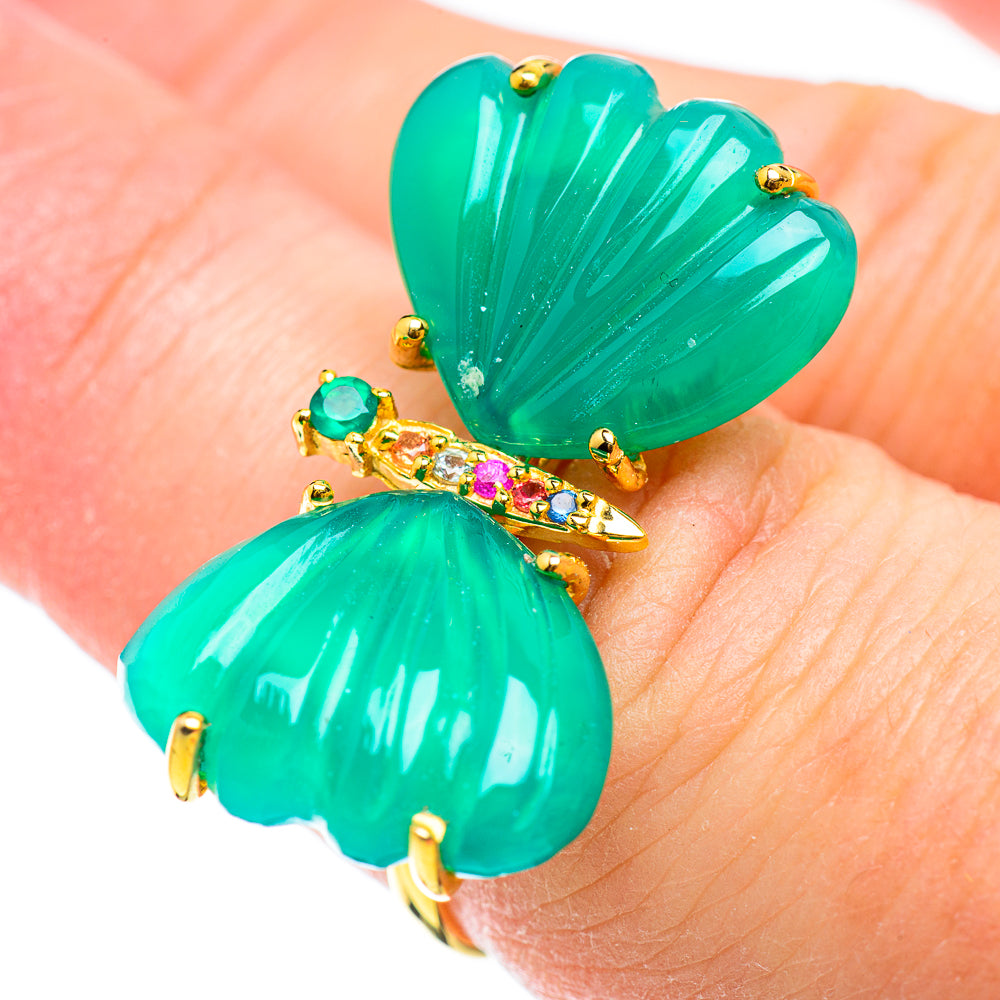 Green Onyx Rings handcrafted by Anasilvercos - RING51816