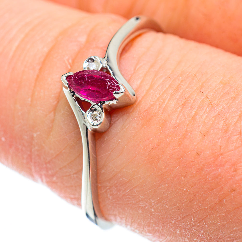 Red Sillimanite Rings handcrafted by Anasilvercos - RING51824