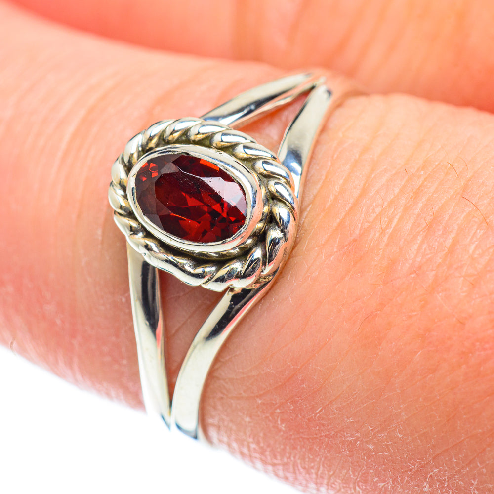 Garnet Rings handcrafted by Anasilvercos - RING51881