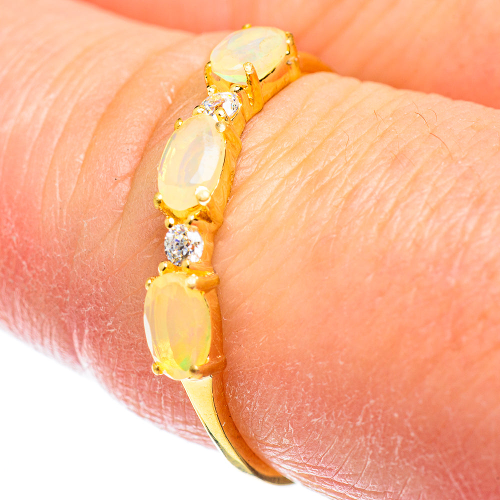 Ethiopian Opal Rings handcrafted by Anasilvercos - RING51895