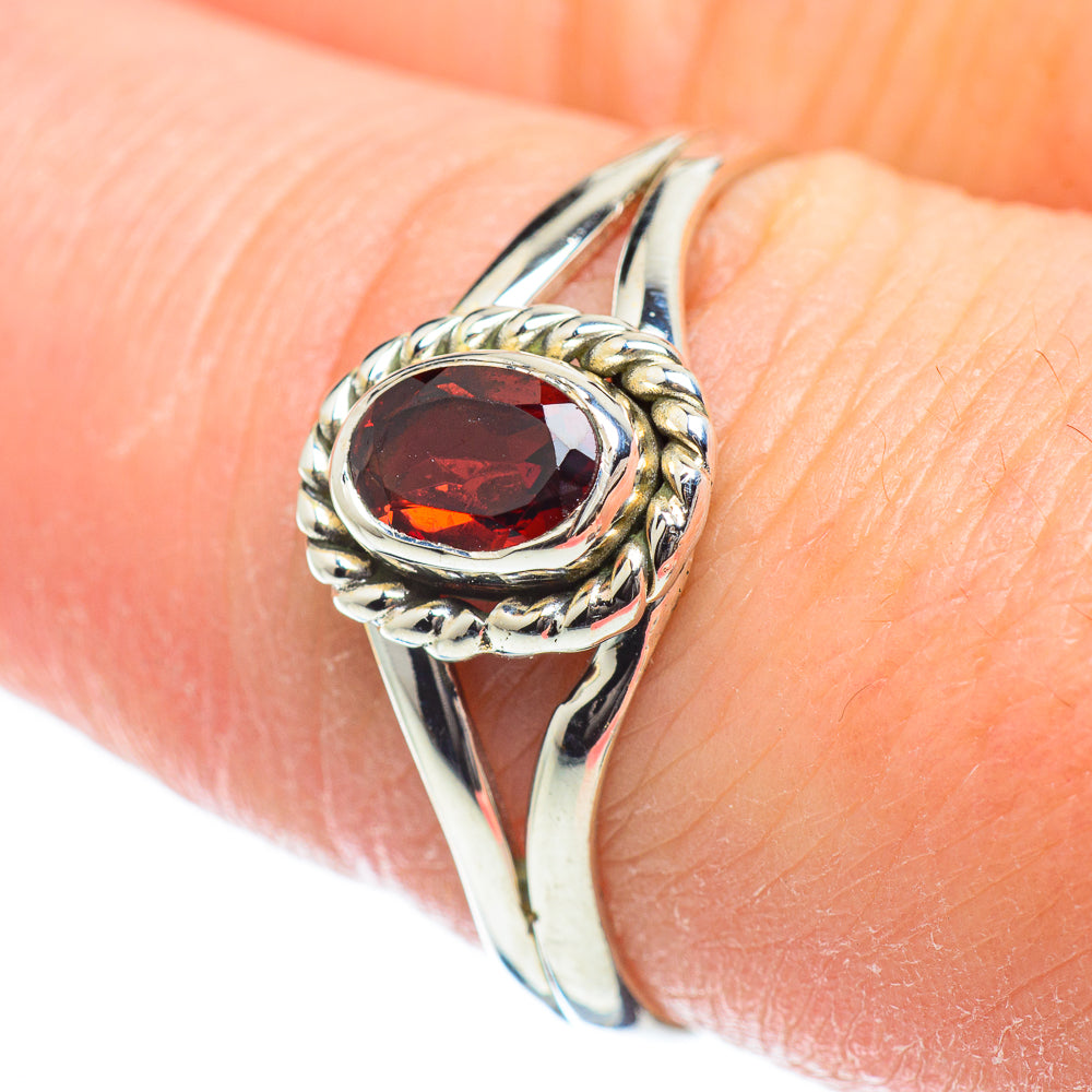 Garnet Rings handcrafted by Anasilvercos - RING51909