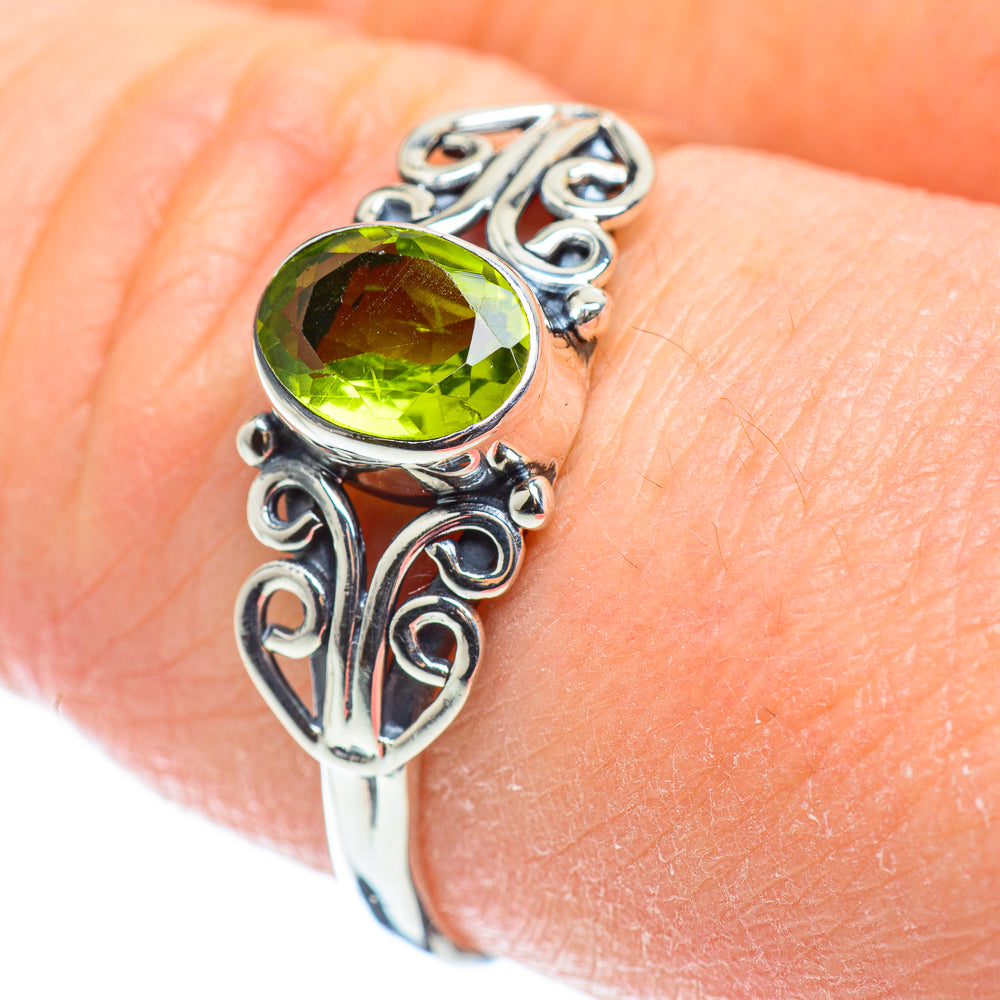 Peridot Rings handcrafted by Anasilvercos - RING51958