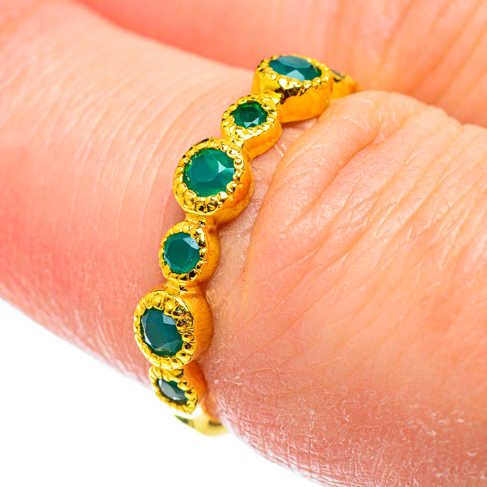 Green Onyx Rings handcrafted by Anasilvercos - RING51959