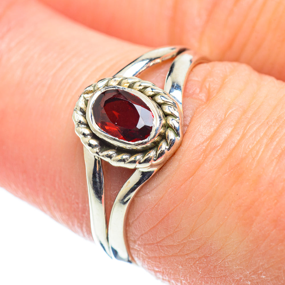 Garnet Rings handcrafted by Anasilvercos - RING51988