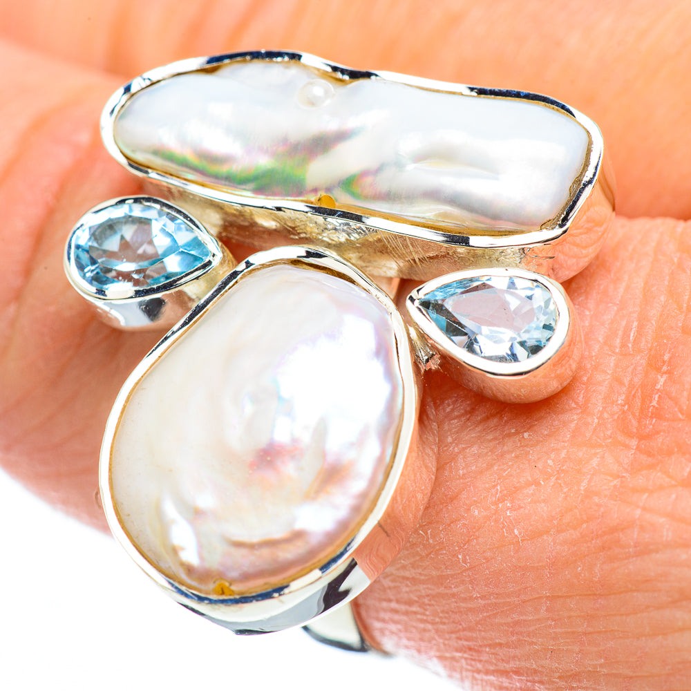 Mother Of Pearl Rings handcrafted by Anasilvercos - RING52143