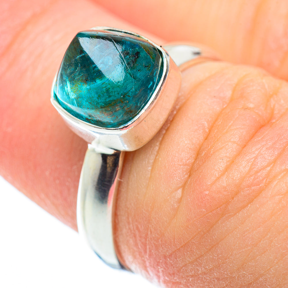 Blue Fluorite Rings handcrafted by Anasilvercos - RING52180