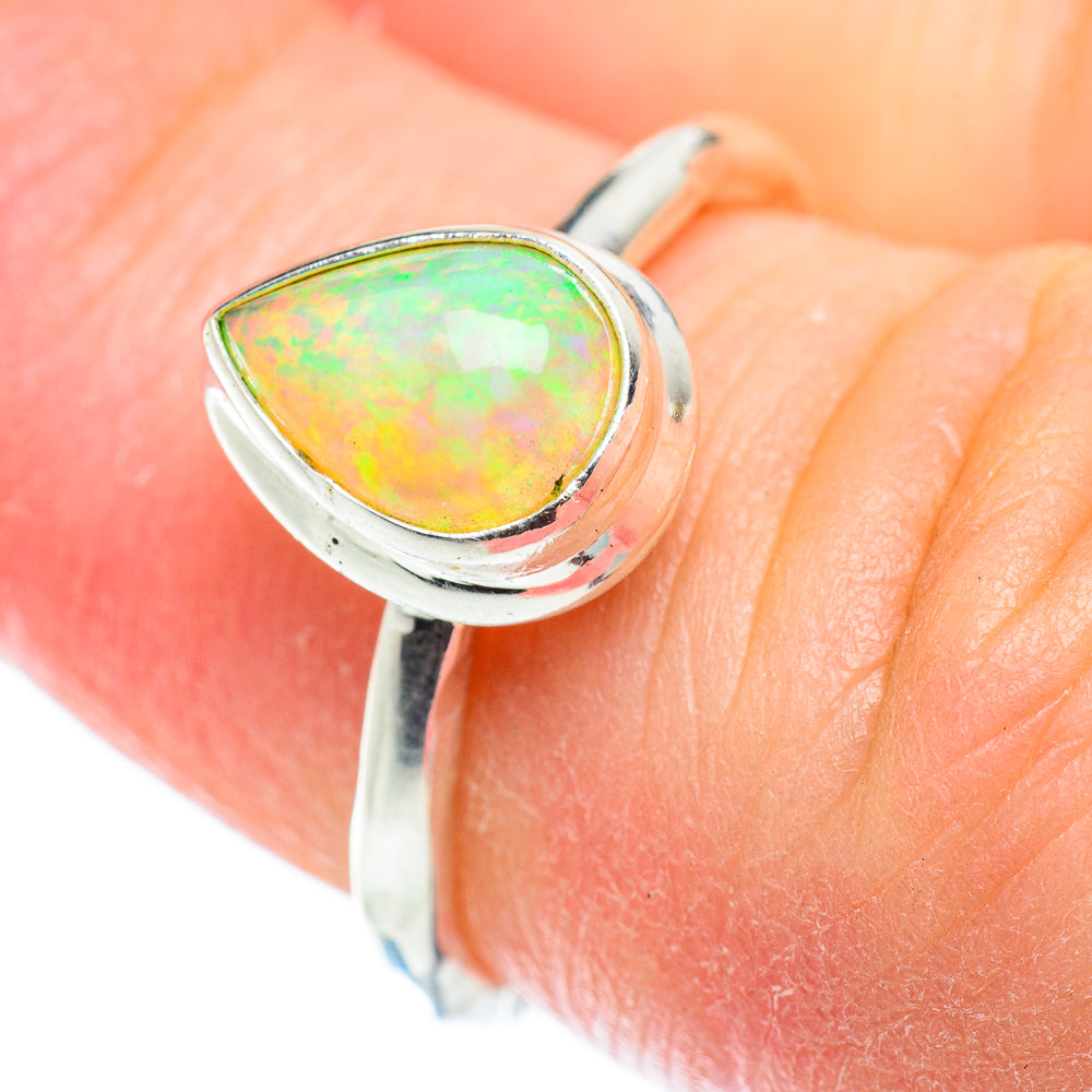 Ethiopian Opal Rings handcrafted by Anasilvercos - RING52206