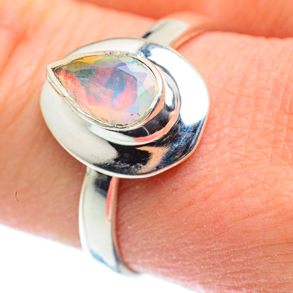 Ethiopian Opal Rings handcrafted by Anasilvercos - RING52237