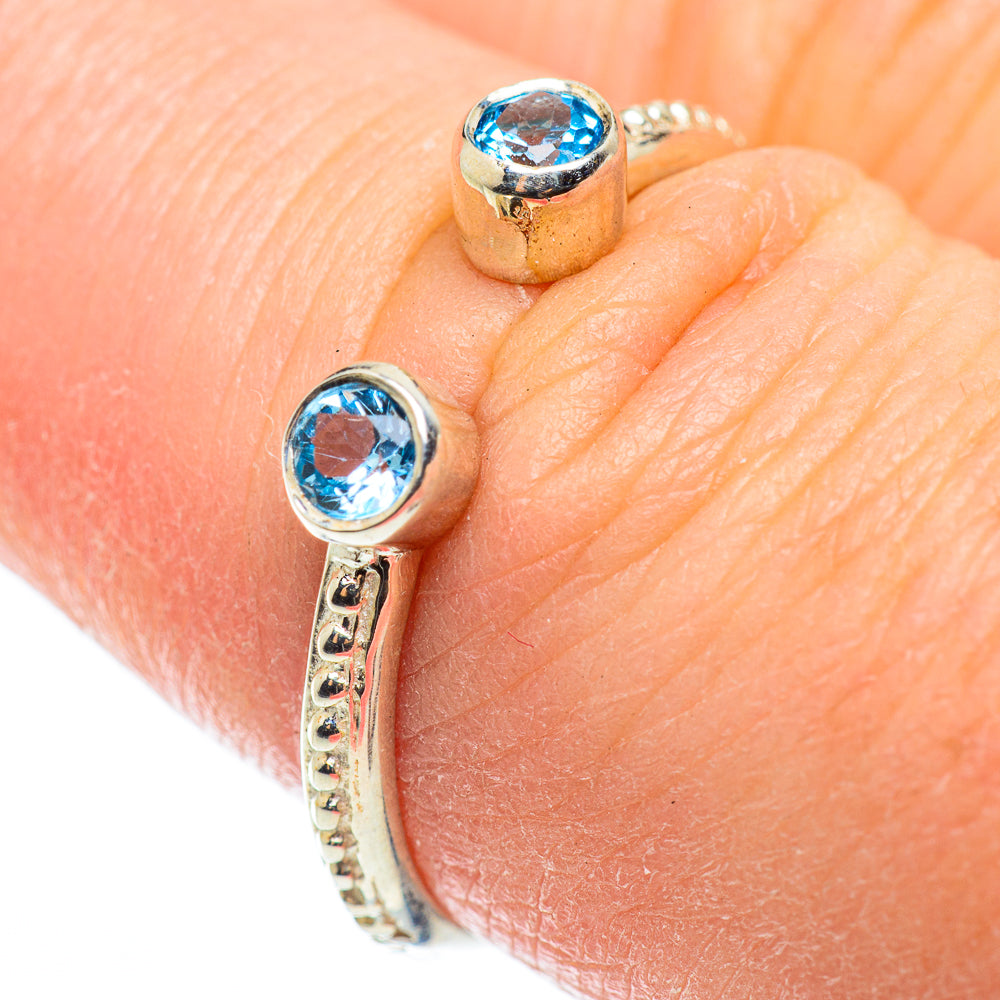 Blue Topaz Rings handcrafted by Anasilvercos - RING52242