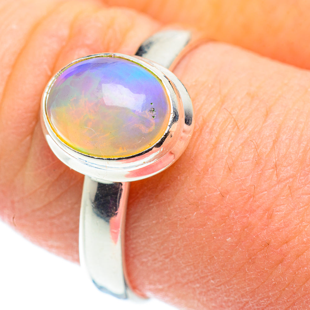 Ethiopian Opal Rings handcrafted by Anasilvercos - RING52268