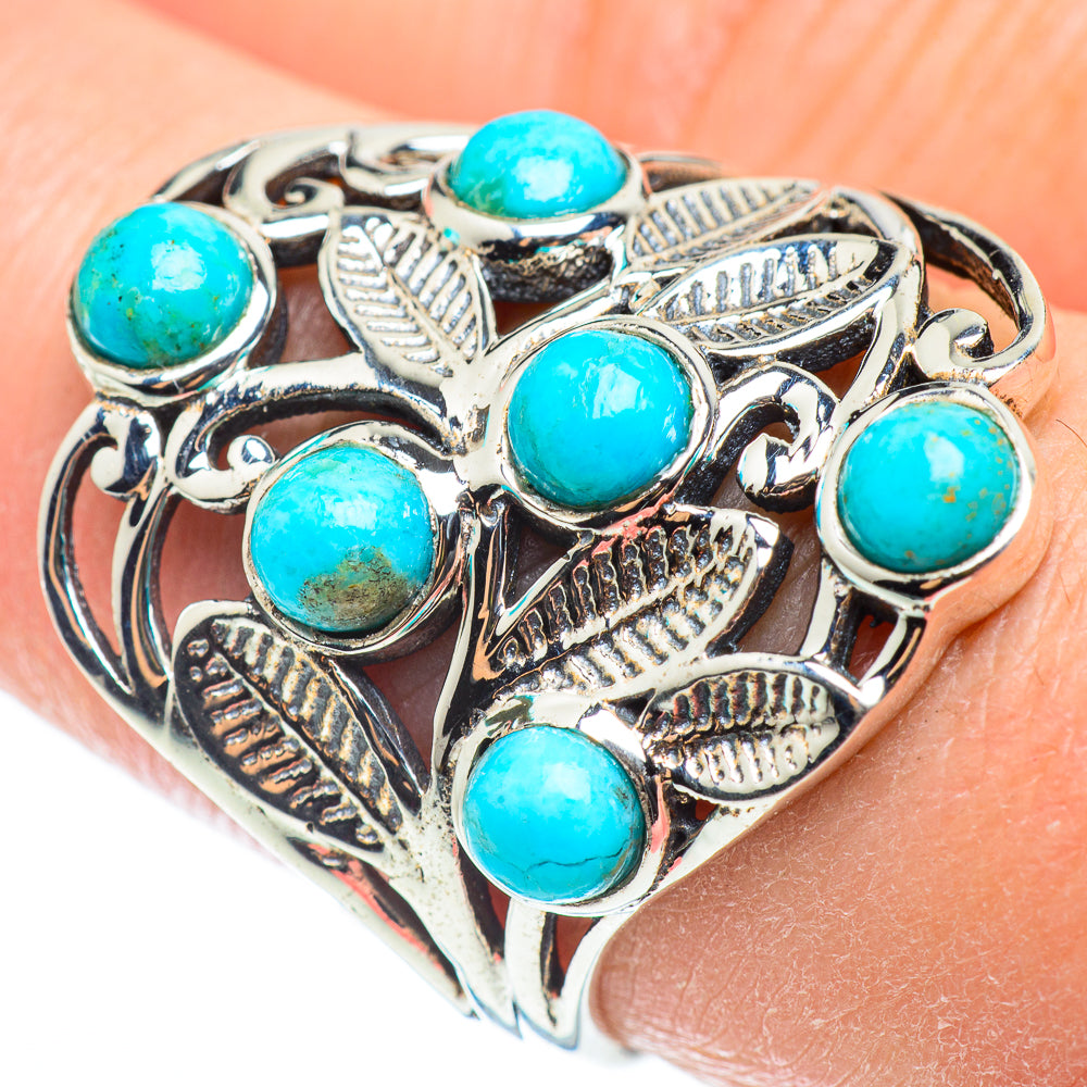 Tibetan Turquoise Rings handcrafted by Anasilvercos - RING52271