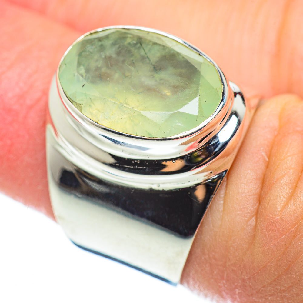 Prehnite Rings handcrafted by Anasilvercos - RING52275