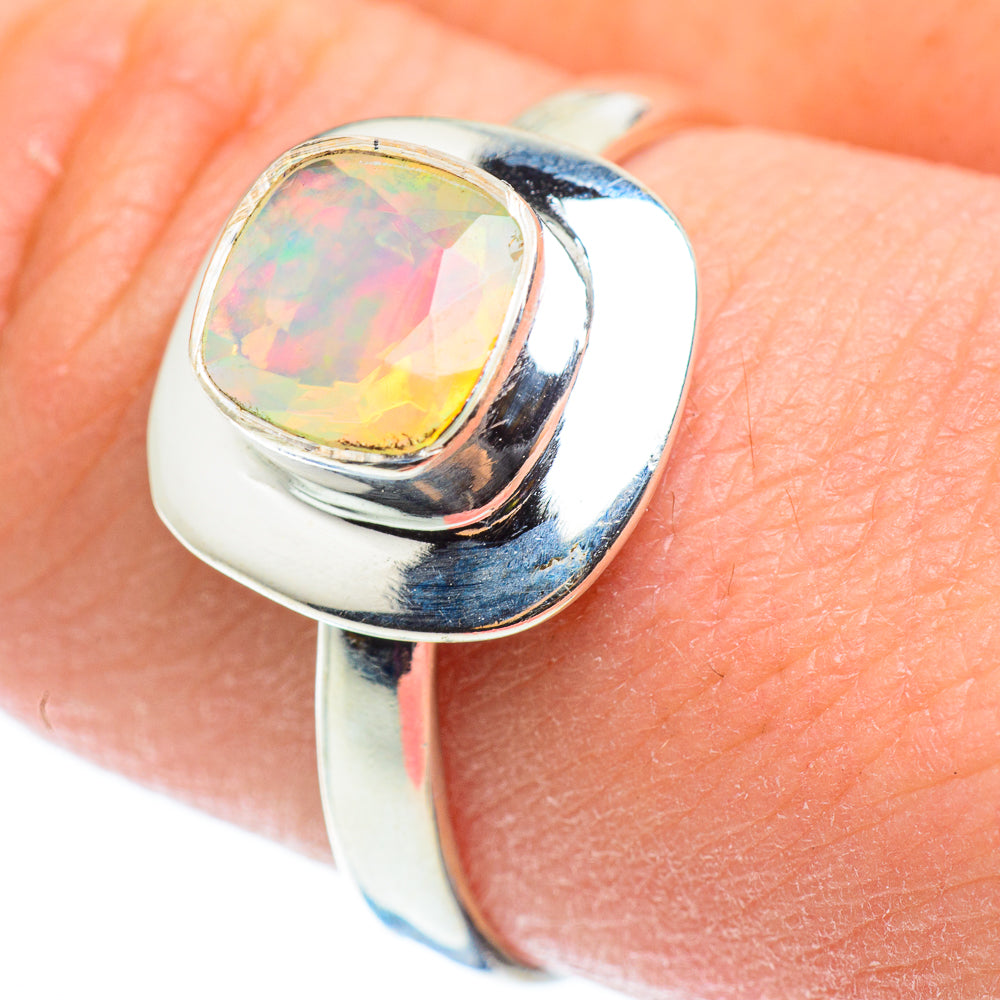 Ethiopian Opal Rings handcrafted by Anasilvercos - RING52316