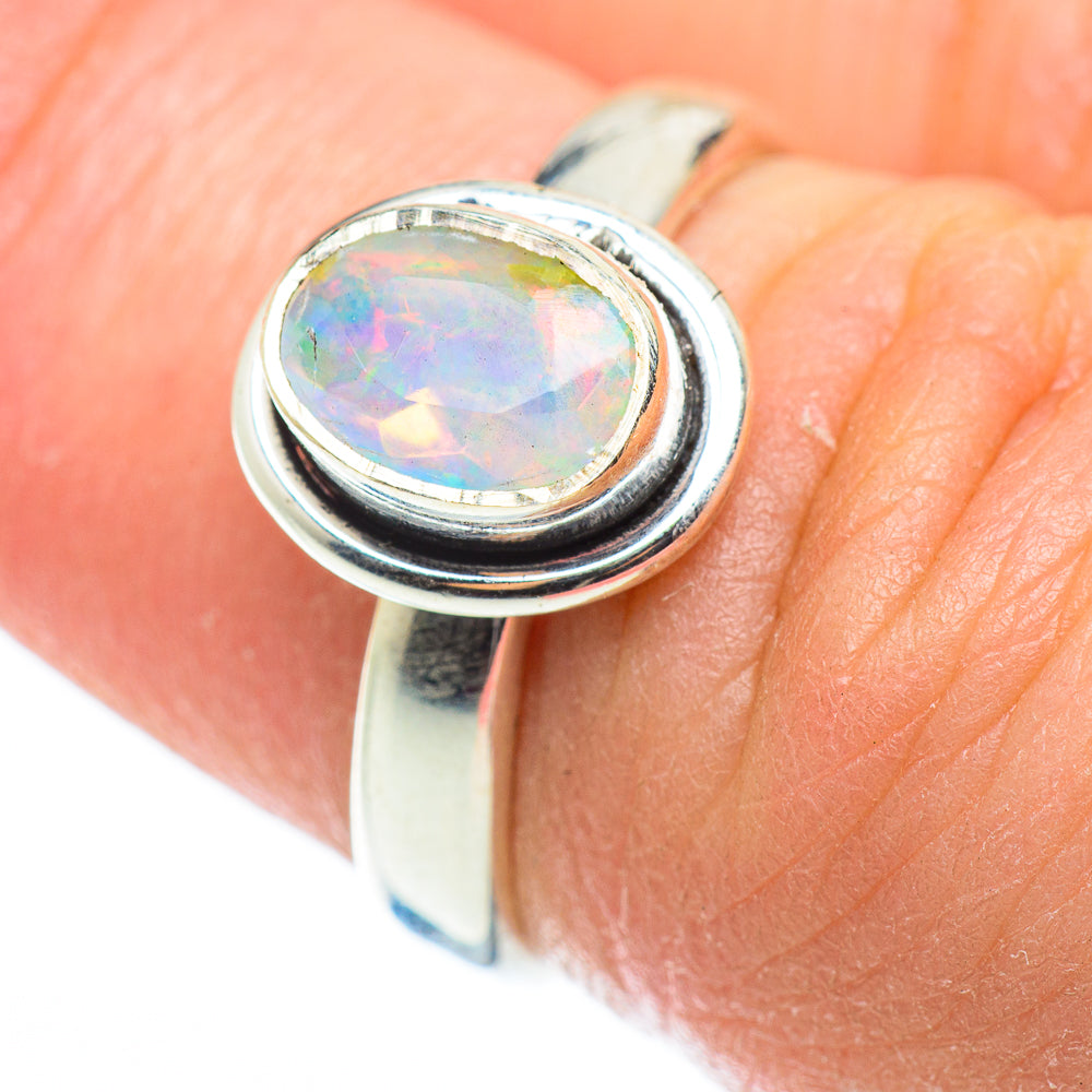 Ethiopian Opal Rings handcrafted by Anasilvercos - RING52317