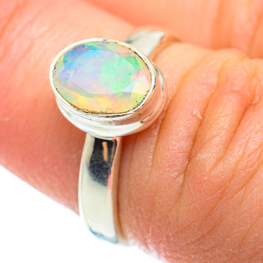Ethiopian Opal Rings handcrafted by Anasilvercos - RING52335