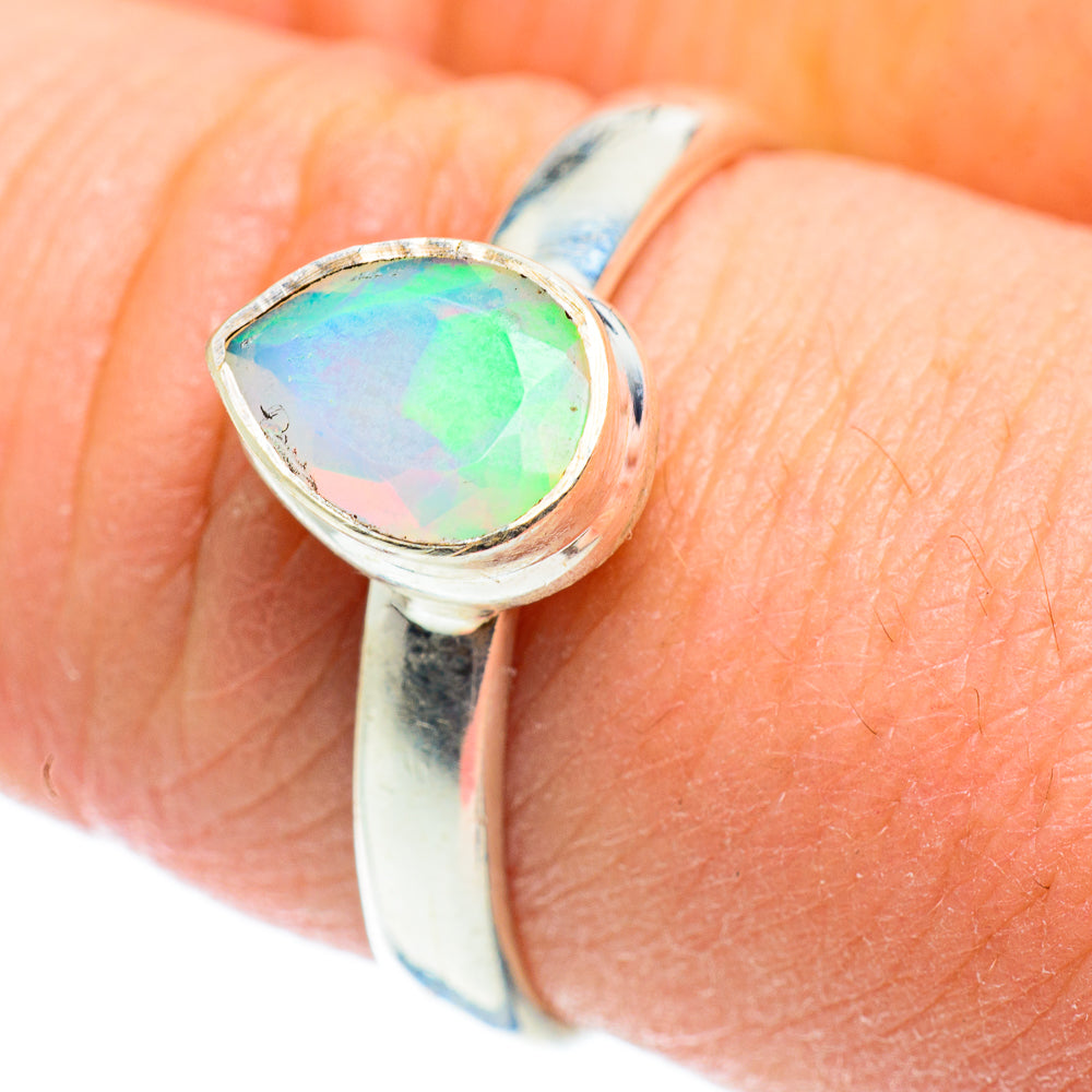 Ethiopian Opal Rings handcrafted by Anasilvercos - RING52354