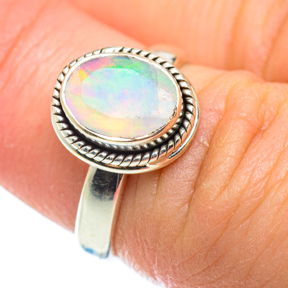 Ethiopian Opal Rings handcrafted by Anasilvercos - RING52370