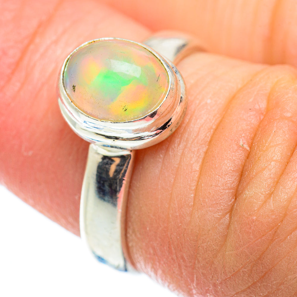 Ethiopian Opal Rings handcrafted by Anasilvercos - RING52371