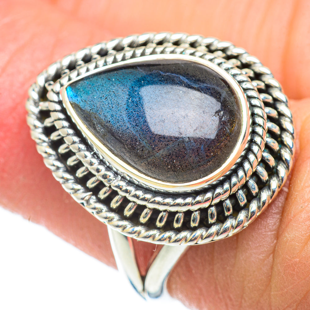 Labradorite Rings handcrafted by Anasilvercos - RING52419