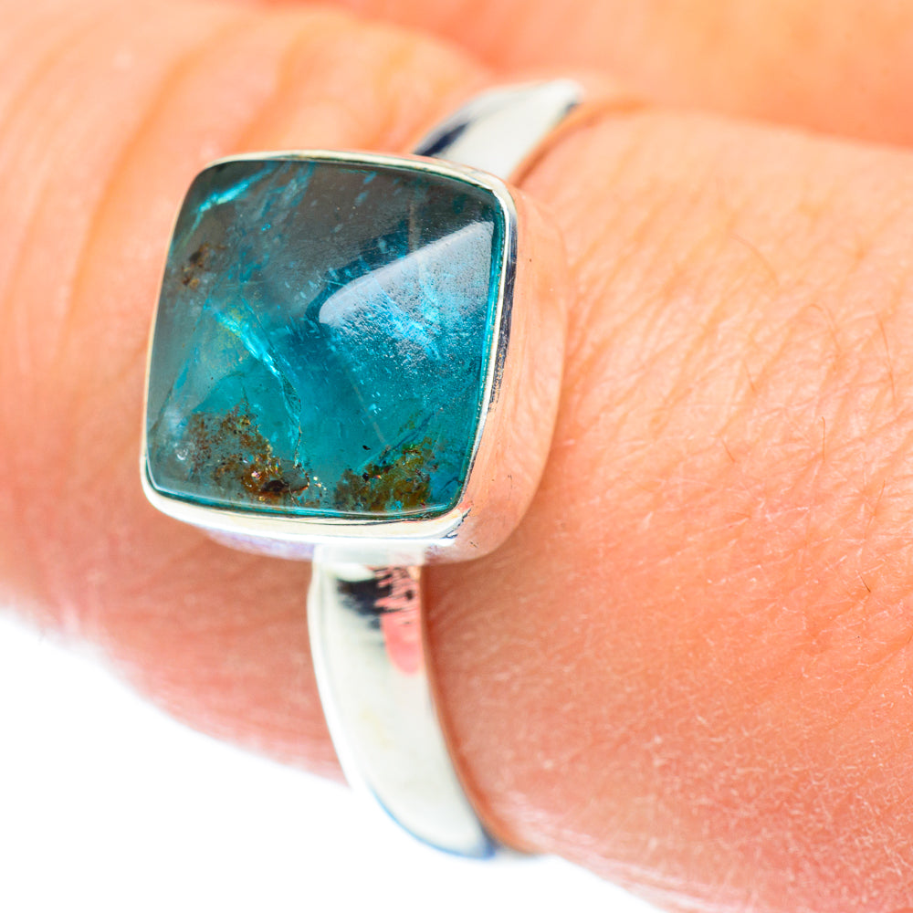 Blue Fluorite Rings handcrafted by Anasilvercos - RING52479
