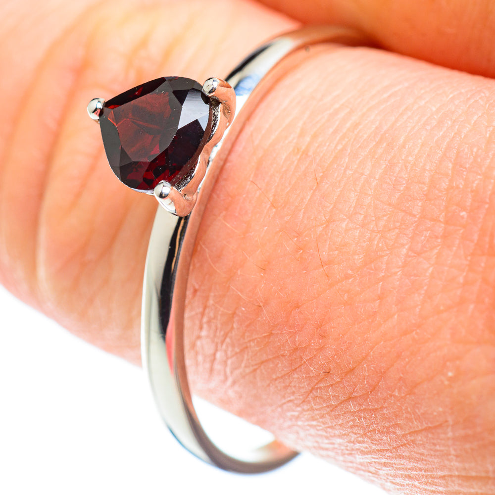 Garnet Rings handcrafted by Anasilvercos - RING52507