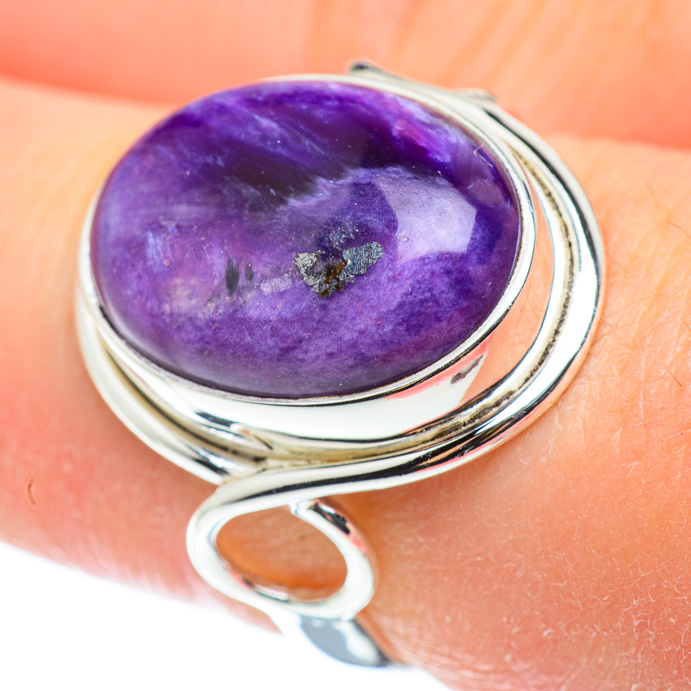 Charoite Rings handcrafted by Anasilvercos - RING52509
