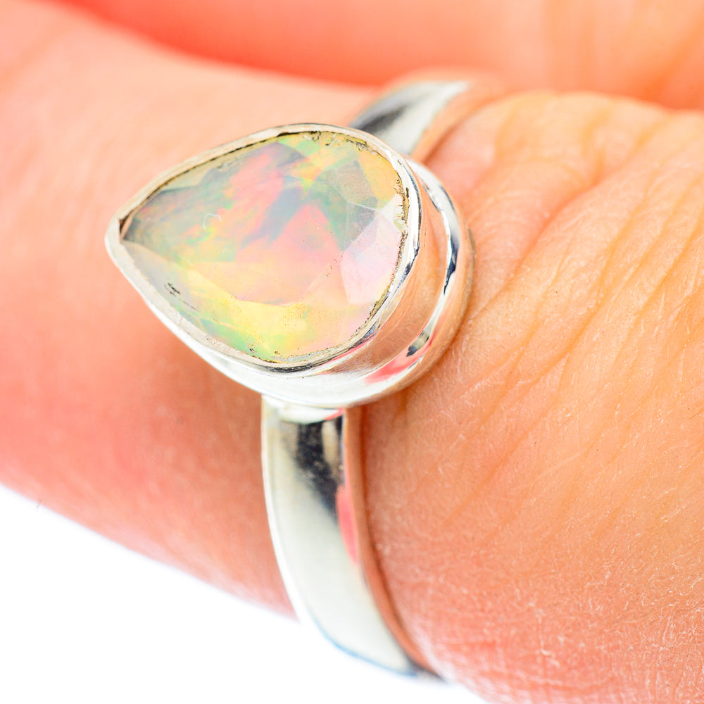 Ethiopian Opal Rings handcrafted by Anasilvercos - RING52603