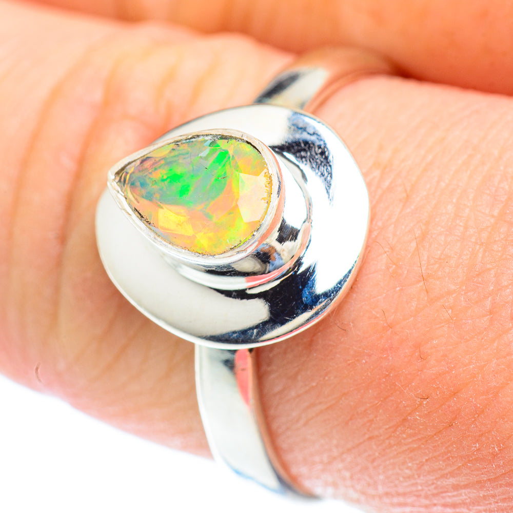 Ethiopian Opal Rings handcrafted by Anasilvercos - RING52605