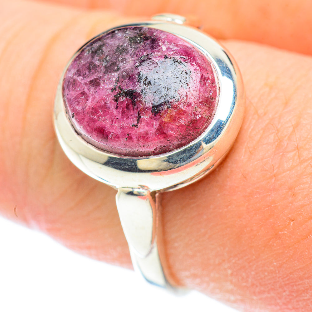 Rhodonite Rings handcrafted by Anasilvercos - RING52619
