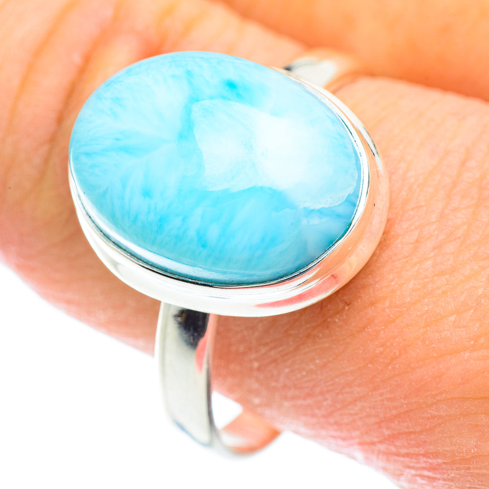 Larimar Rings handcrafted by Anasilvercos - RING52632