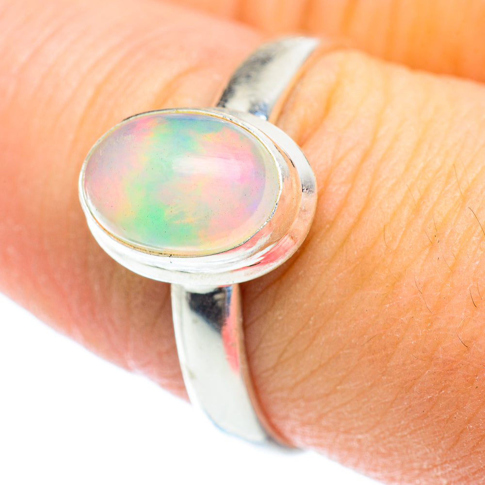 Ethiopian Opal Rings handcrafted by Anasilvercos - RING52649