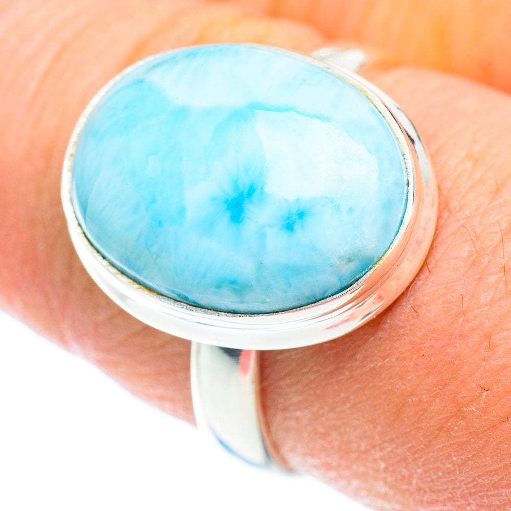 Larimar Rings handcrafted by Anasilvercos - RING52655
