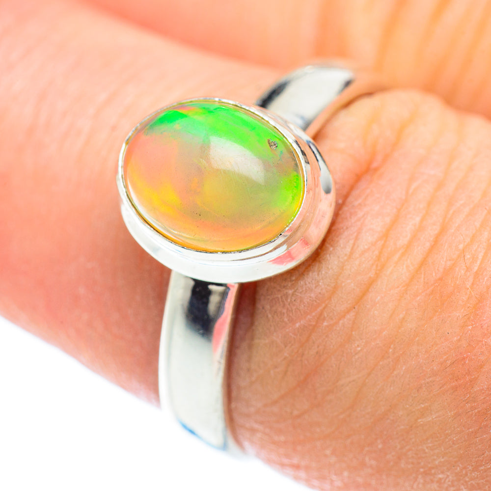 Ethiopian Opal Rings handcrafted by Anasilvercos - RING52671