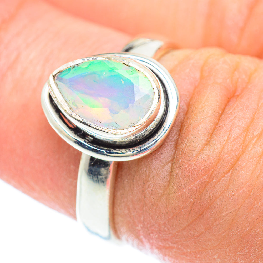 Ethiopian Opal Rings handcrafted by Anasilvercos - RING52672