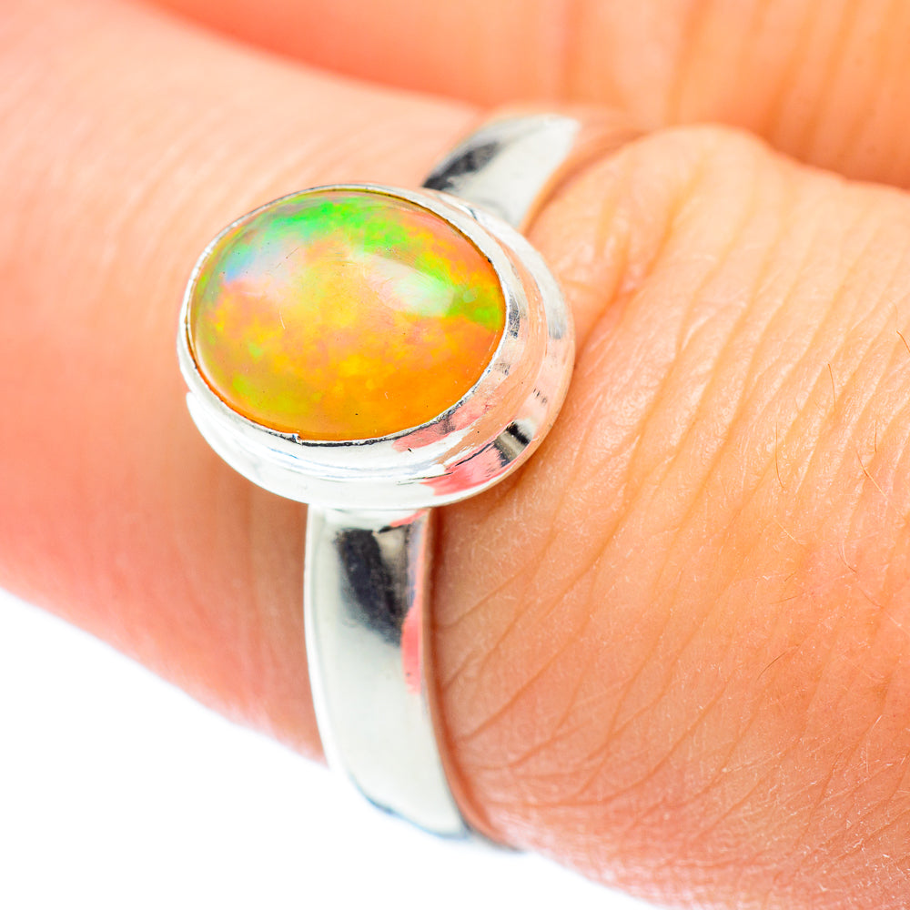 Ethiopian Opal Rings handcrafted by Anasilvercos - RING52694