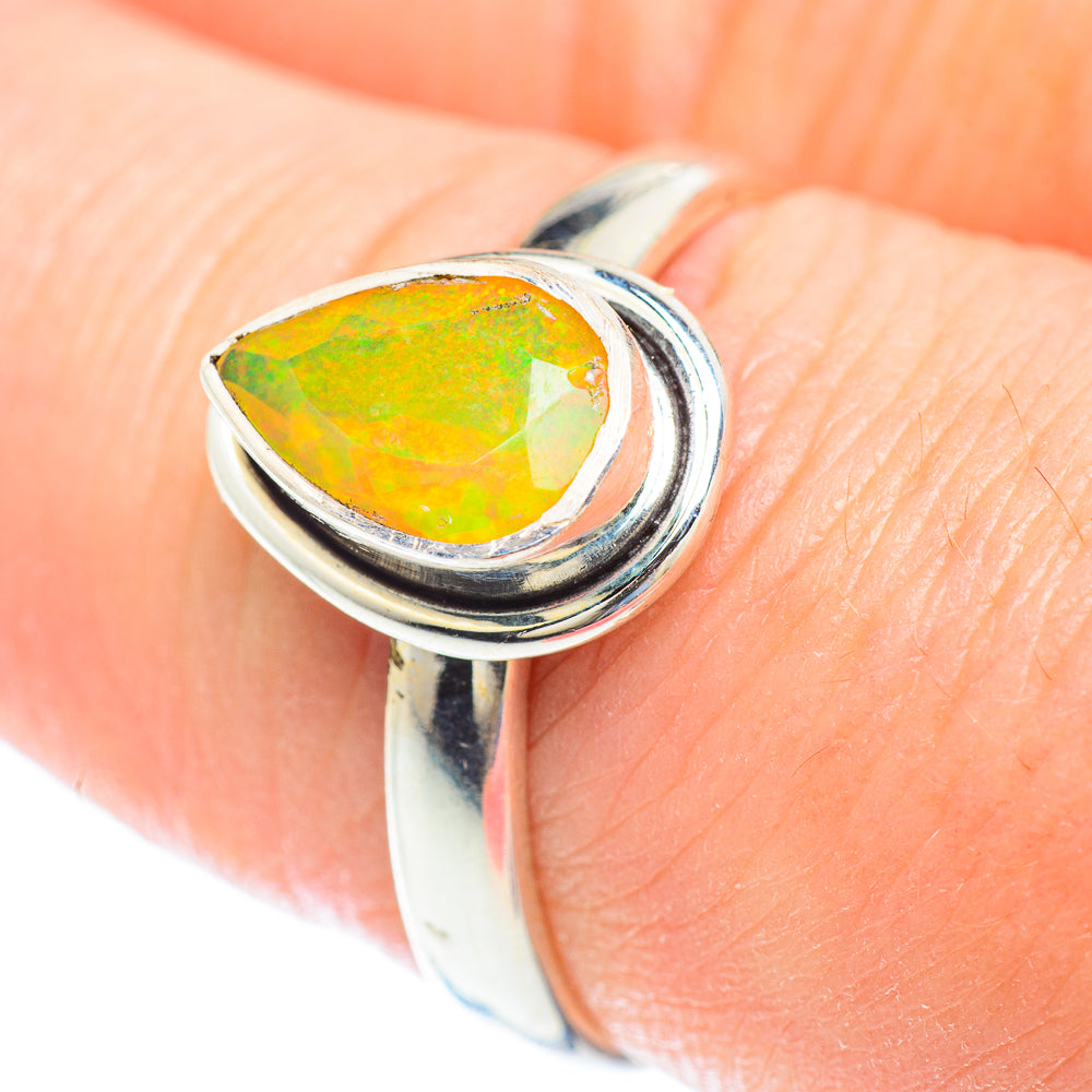 Ethiopian Opal Rings handcrafted by Anasilvercos - RING52696