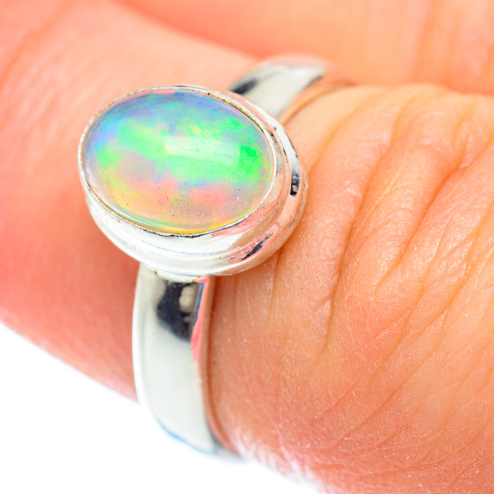 Ethiopian Opal Rings handcrafted by Anasilvercos - RING52698