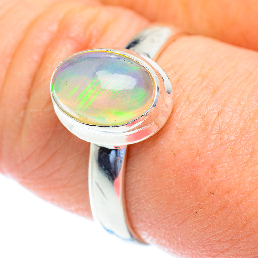 Ethiopian Opal Rings handcrafted by Anasilvercos - RING52734