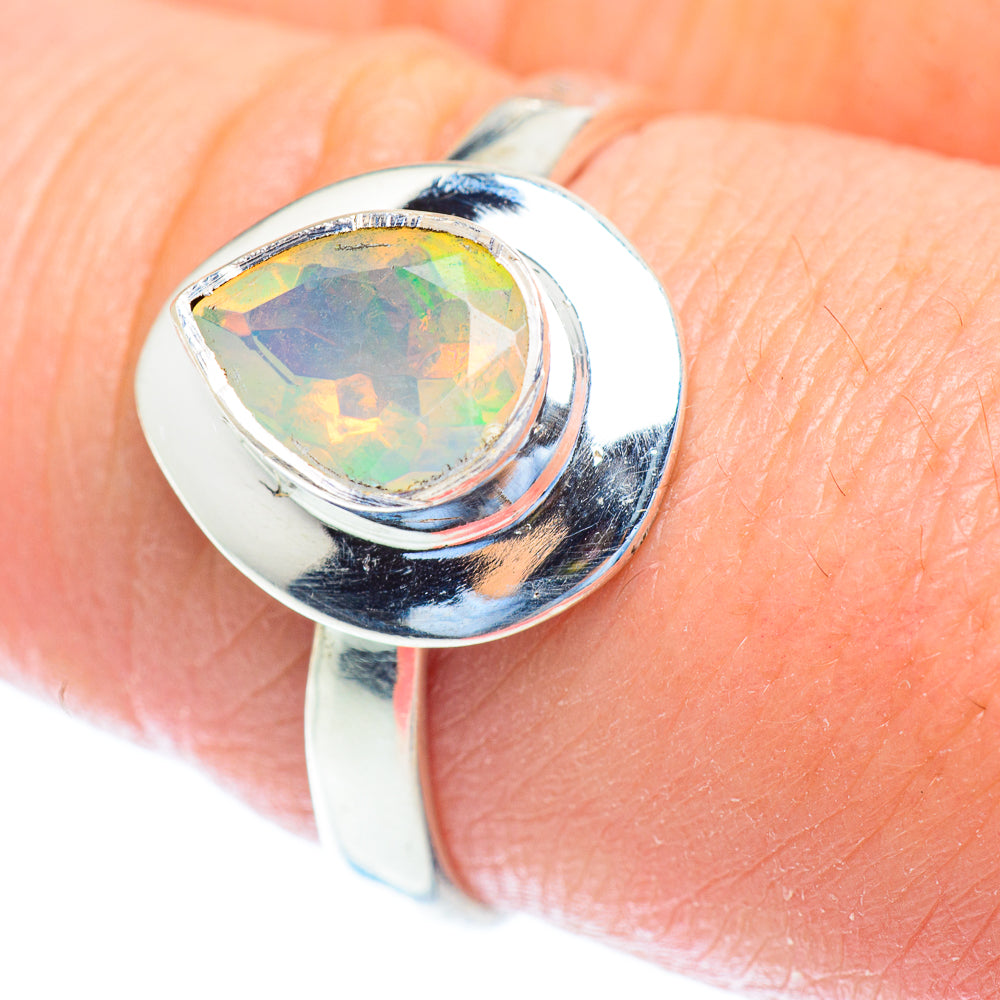 Ethiopian Opal Rings handcrafted by Anasilvercos - RING52735