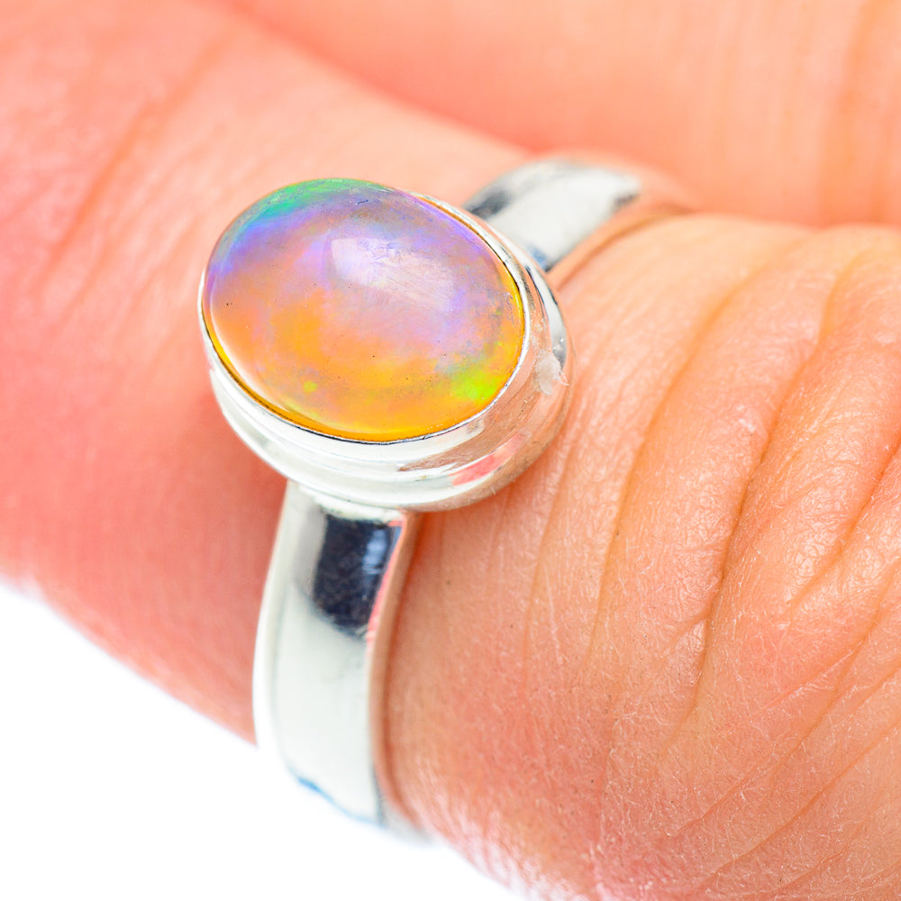 Ethiopian Opal Rings handcrafted by Anasilvercos - RING52750
