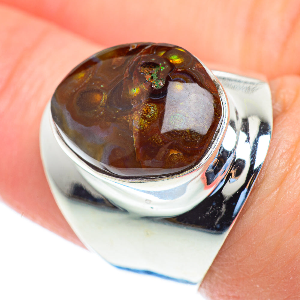 Mexican Fire Agate Rings handcrafted by Anasilvercos - RING52766