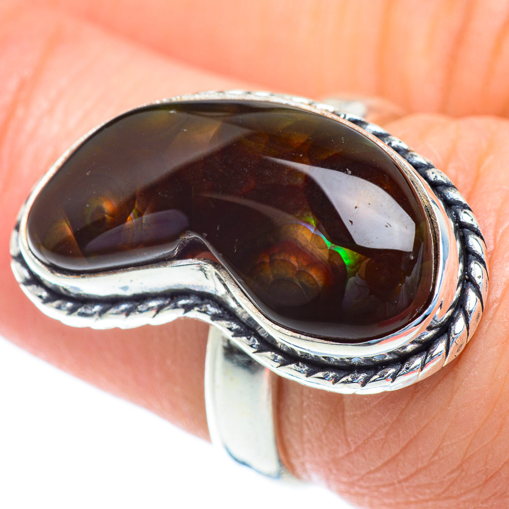 Mexican Fire Agate Rings handcrafted by Anasilvercos - RING52813