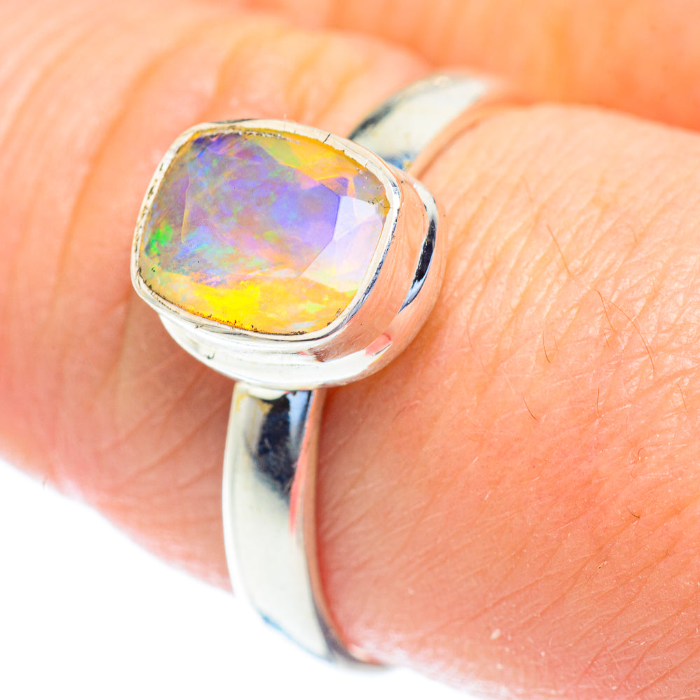 Ethiopian Opal Rings handcrafted by Anasilvercos - RING52926