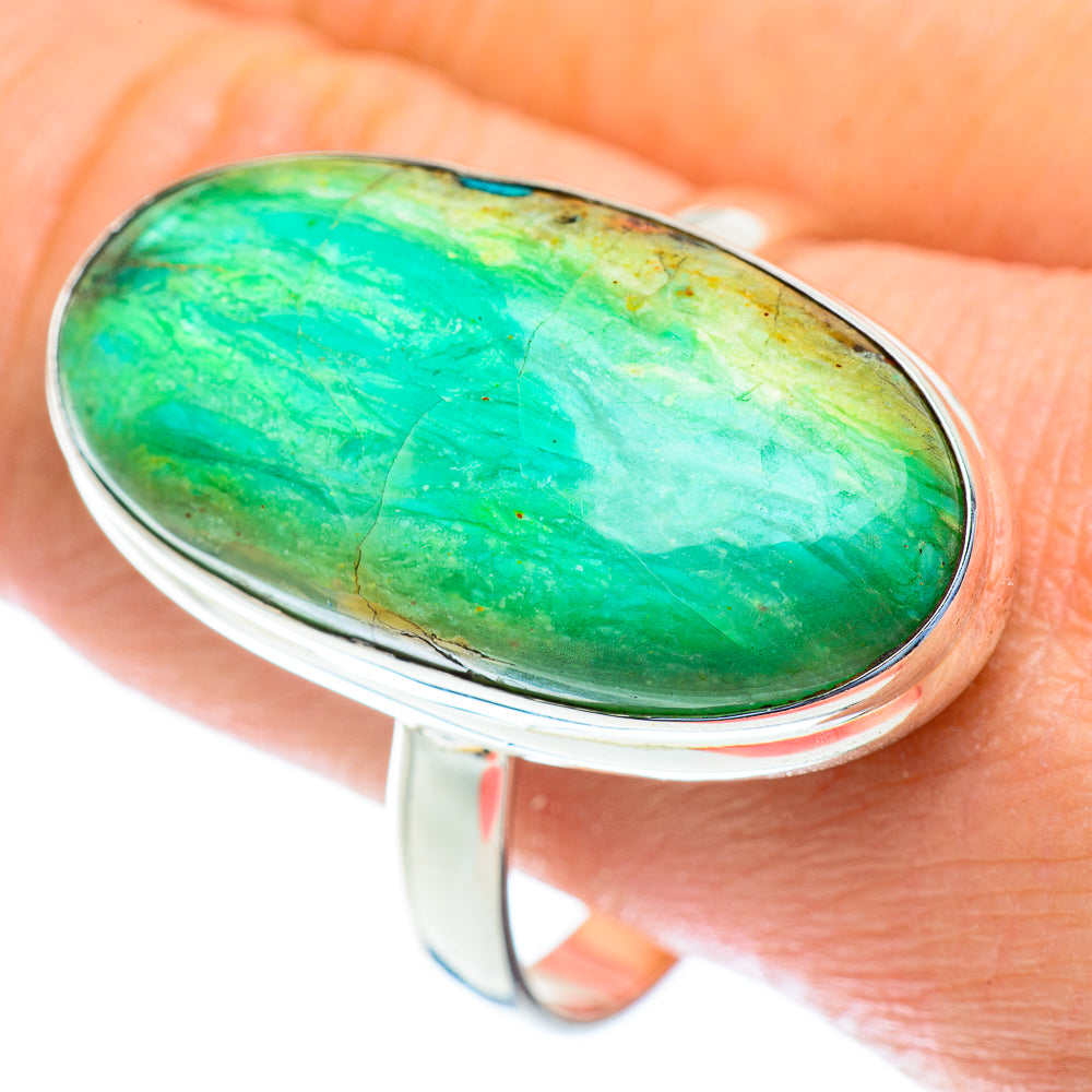 Chrysocolla Rings handcrafted by Anasilvercos - RING52936