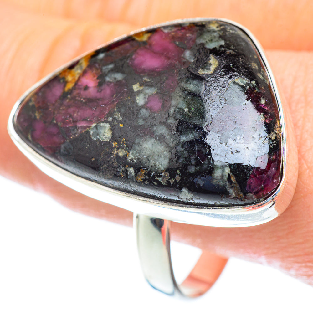 Russian Eudialyte Rings handcrafted by Anasilvercos - RING52978