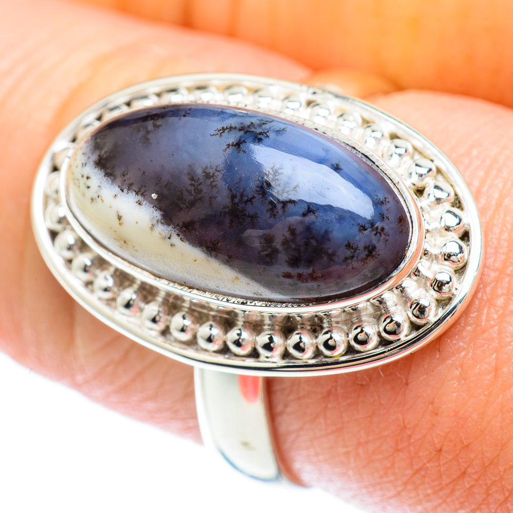 Dendritic Opal Rings handcrafted by Anasilvercos - RING53005