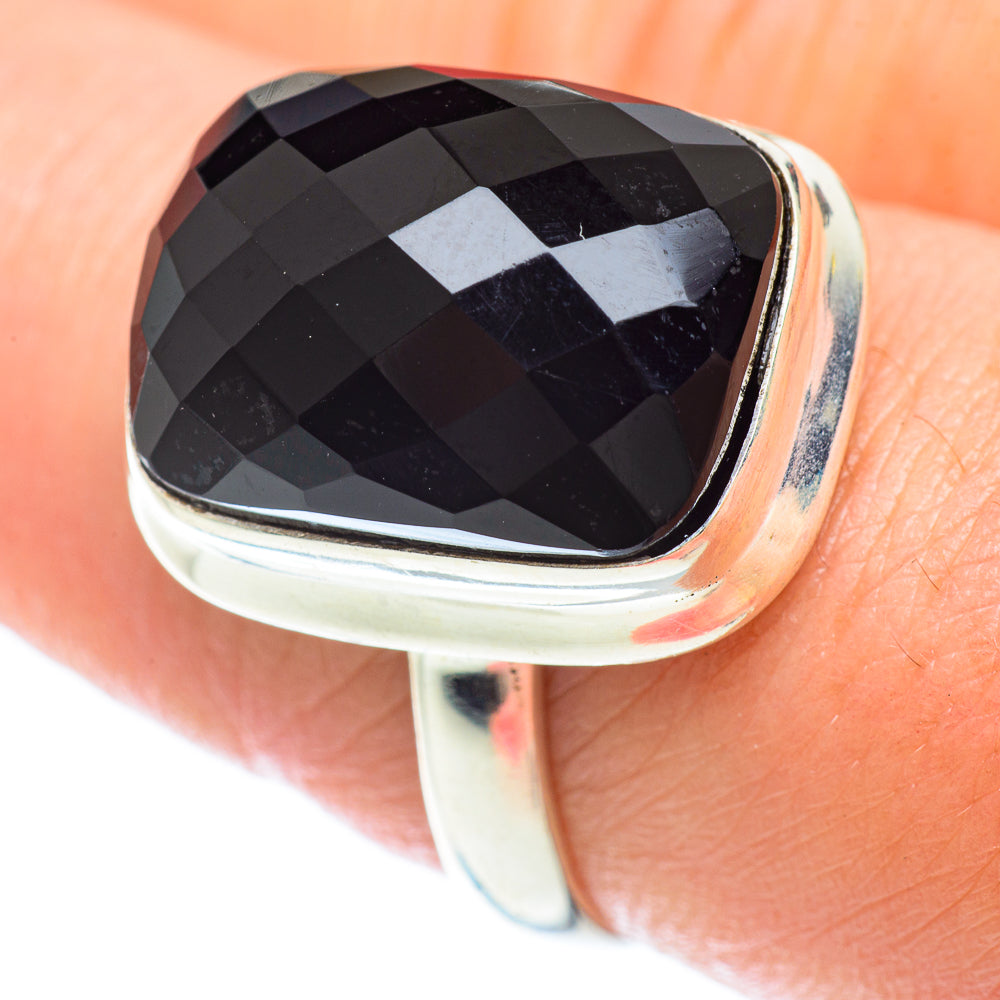 Black Onyx Rings handcrafted by Anasilvercos - RING53032