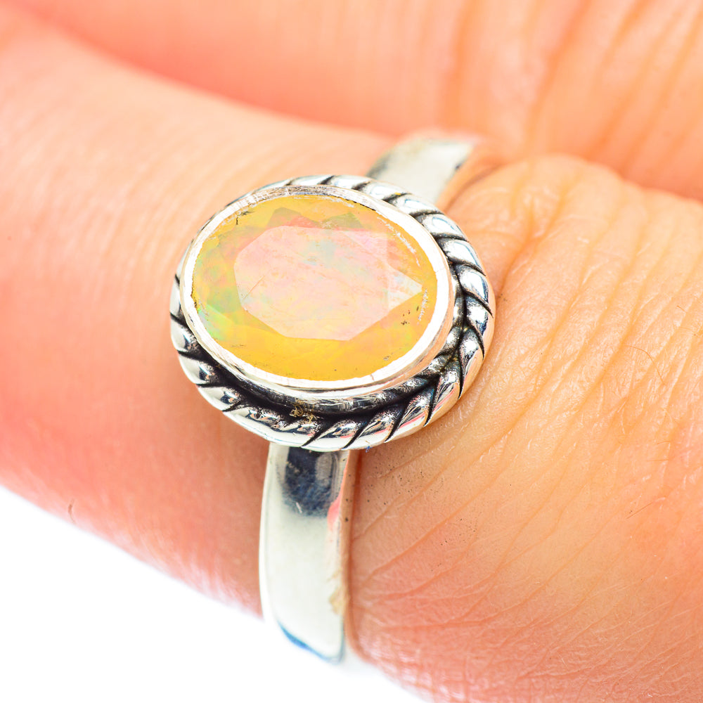 Ethiopian Opal Rings handcrafted by Anasilvercos - RING53039