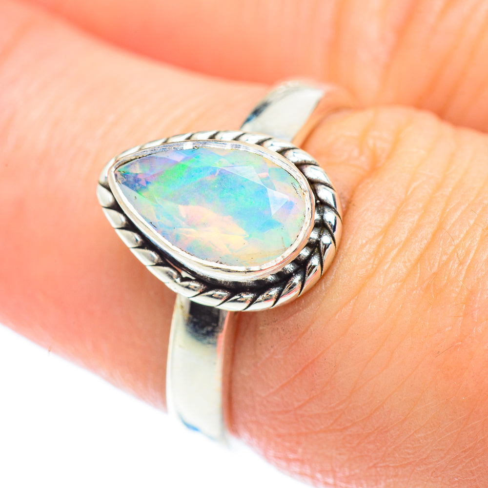 Ethiopian Opal Rings handcrafted by Anasilvercos - RING53040